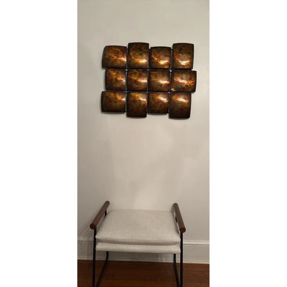 Vintage Pier 1 Metal Wall‎ Art Sculpture Mid Century Modern Curtis Jere Style